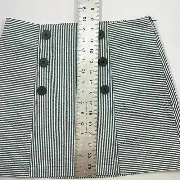 Urban Outfitters Women's Medium Saliorette Striped Mini Skirt Navy Blue White - Picture 7 of 9